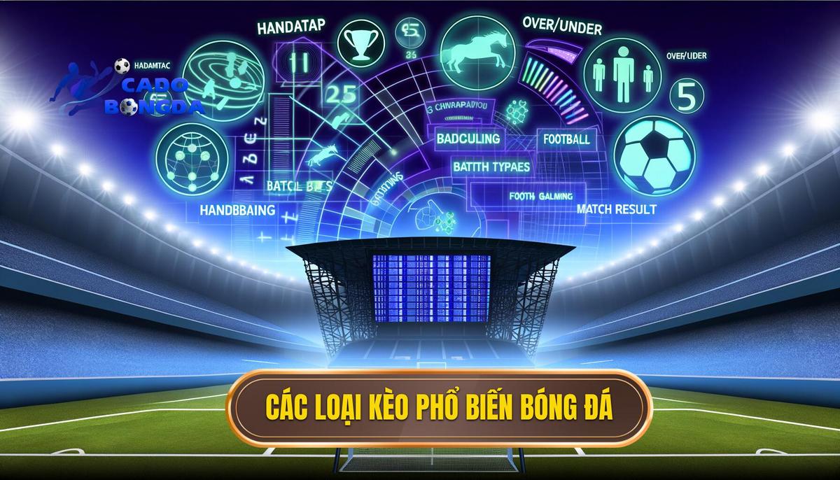 Các loại kèo phổ biến trong cá cược bóng đá