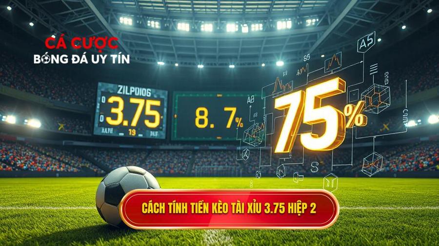 Cách tính tiền chi tiết trong kèo tài xỉu 3.75 hiệp 2
