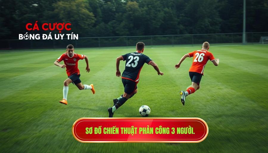 Sơ đồ chiến thuật phản công 3 người.