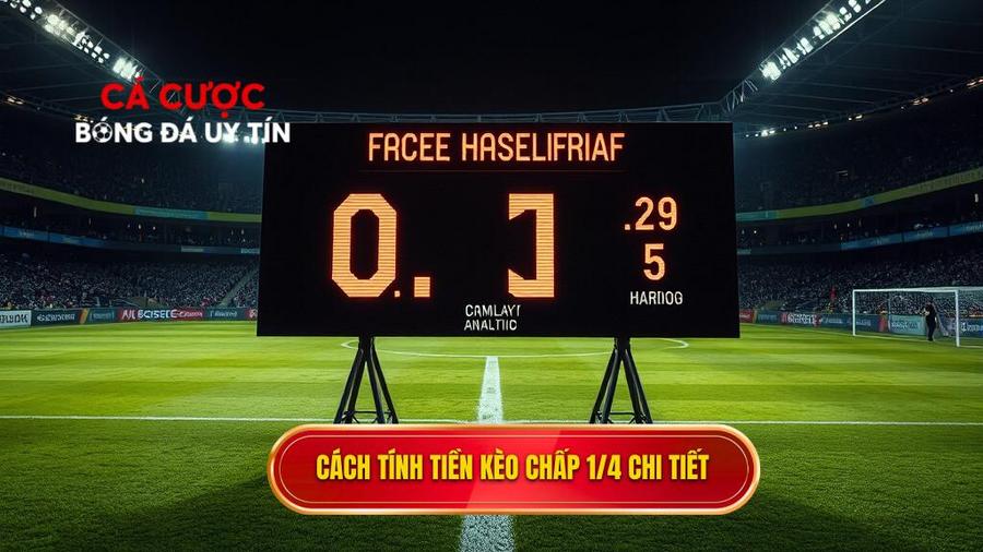 Cách tính tiền thắng thua khi chơi Kèo chấp 1/4 (0.25)