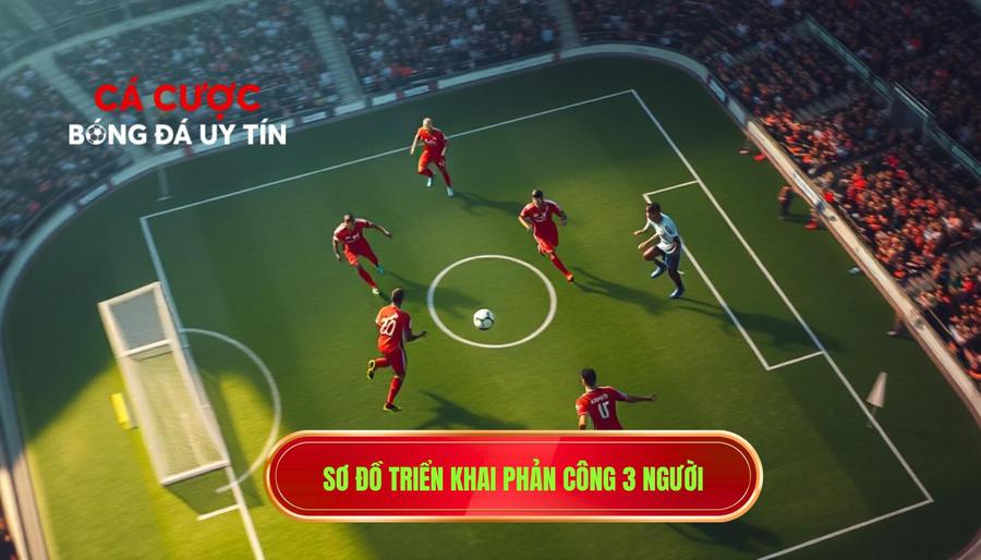 Sơ đồ triển khai phản công 3 người