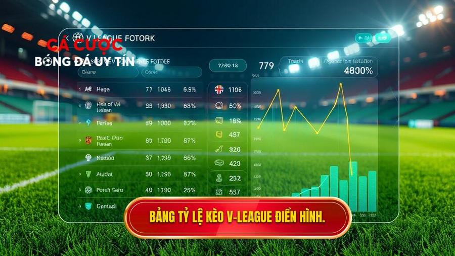 Bảng mô phỏng tỷ lệ kèo V-League điển hình
