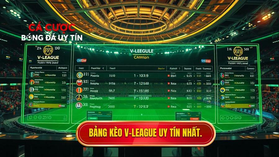Bảng kèo V-League mới nhất